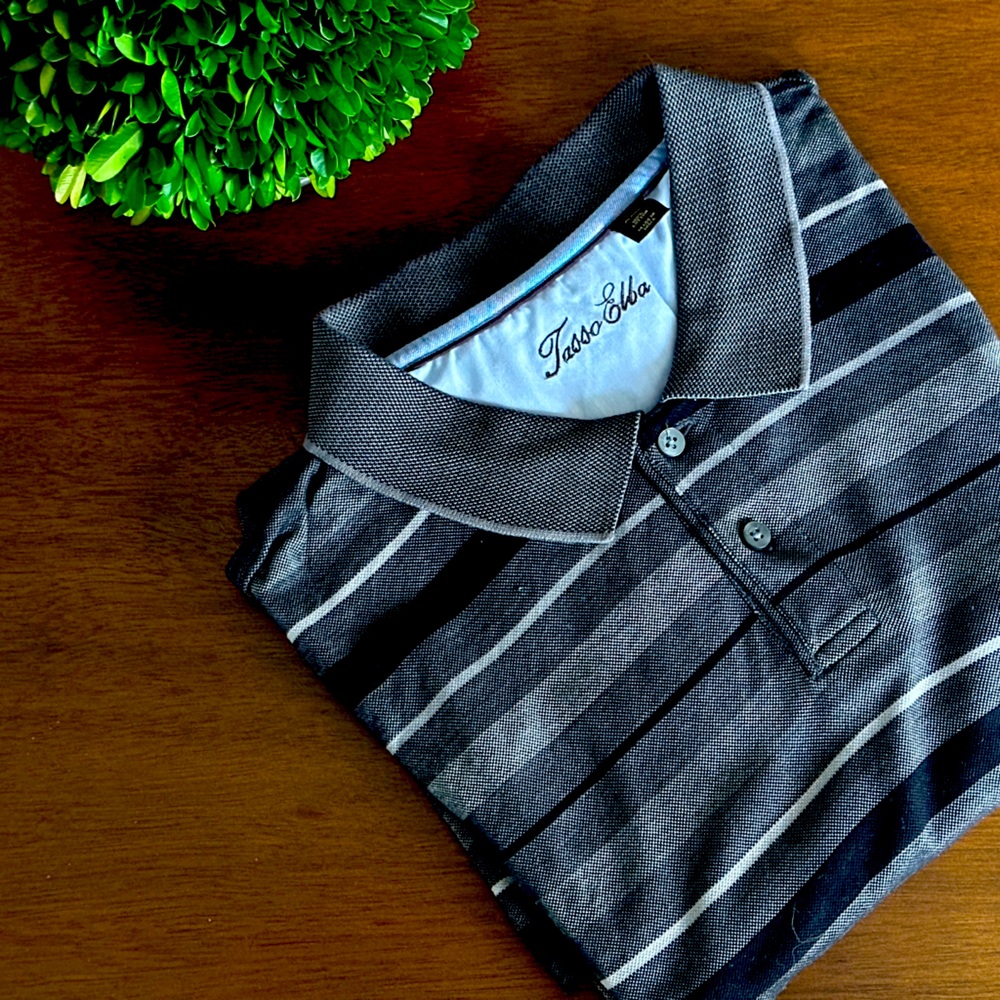 Black and grey polo